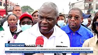 LE PREMIER MINISTRE COLLINET MAKOSSO NETTOIE LES POUBELLES DE BASCONGO congo poubelle primature [upl. by Ettenor]