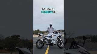 What Does Turn Right To Go Left Mean Could It Be Motorcycle Counter Steering ninja400 shorts [upl. by Houlberg]