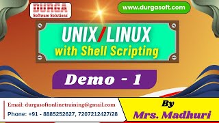 UNIXLINUX with Shell Scripting tutorials  Demo  1  by Mrs Madhuri on 21102024 7PM IST [upl. by Hayimas]