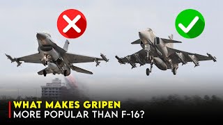 JAS 39 Gripen vs F16 Can It Overtake the F16s Global Dominance [upl. by Ortrud]