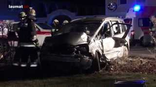 Schwerer Verkehrsunfall auf der Kremsmünsterer Straße in Pettenbach [upl. by Kcirrej572]