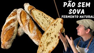 Pão sem Sova  Fermentação Natural  Método fácil [upl. by Guy]