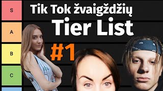 LIETUVOS TIK TOK ŽVAIGŽDŽIŲ TIER LIST Dejmukas Cestovas The Trending Gang ir kiti [upl. by Kantos158]