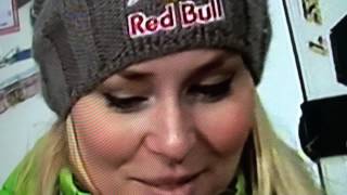 Lindsey Vonn Skier amp Model  interview in German [upl. by Ynned]