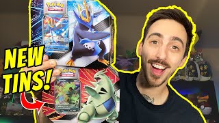 Whats inside the Tyranitar and Empoleon V Striker Pokémon Card Tins Opening Both [upl. by Ah]