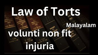 Volunti non fit injuria in Malayalam General defences in Tort  Law of Torts in Malayalam [upl. by Gisser769]