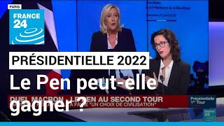 Présidentielle 2022  Marine Le Pen peutelle gagner  • FRANCE 24 [upl. by Ydoc]