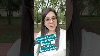 Research Design Types of research design steps of research design [upl. by Yzus]