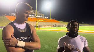 WKU FB QB Caden Veltkamp amp WR KD Hutchinson  Sam Houston Postgame  101624 [upl. by Mackey]