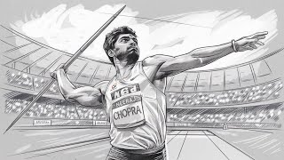 Drawing Indian Gold Medalist Neeraj Chopra  Tokyo Olympics 2021YouCanDraw [upl. by Corley]