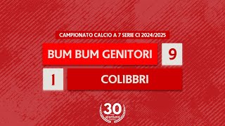 HIGHLIGHTS • Campionato Calcio a 7 Serie C1 20242025  Bum Bum Genitori v Colibbrì [upl. by June]