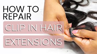 How To Repair Your Clip In Hair Extensions  Go Sleek Hair [upl. by Peppard562]