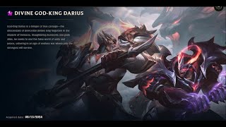 DIVINE GODKING DARIUS SKIN SPOTLIGHT08132024 [upl. by Tabshey]