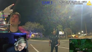 xQc Dies Laughing at The Funniest Sobriety Test Ever [upl. by Leidba910]