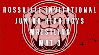 ROSSVILLE INVITATIONAL Junior High Boys Wrestling Mat 3 [upl. by Werdna899]