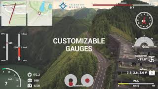 Telemetry Overlay for AirData DJI Autel Parrot Yuneec [upl. by Allecsirp517]