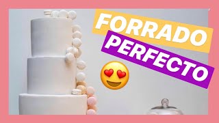 💜como Forrar Una Torta 💜fácil Y Rápido [upl. by Sollows]