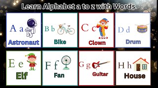 learn the alphabet  learn alphabet alphabet for kidsalphabets learn abc part 6 [upl. by Schaumberger]