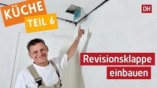 DIYRevisionsklappe in GipskartonRigipsdecke einbauen  DHTrockenbau [upl. by Heshum]