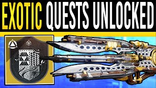 Destiny 2 ALL FINAL SHAPE EXOTIC QUESTS  Everything You Need to Get Them NOW Post Campaign [upl. by Nimoynib]