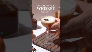 Pumpkin🎃spice whiskey sour cocktail🍷 cocktail cockatiel cocktails [upl. by Ylra]