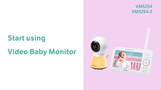 Start using Video Baby Monitor  VTech VM5254 VM52542 [upl. by Post]