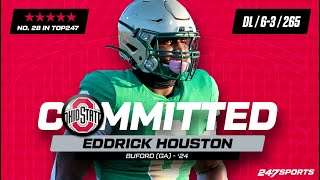 WATCH 5star DL Eddrick Houston commits to Ohio State LIVE on 247Sports [upl. by Irotal]