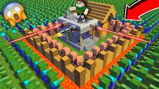 1000 Zombies Vs Best Defense Base 😱 In Minecraft [upl. by Stanfield]