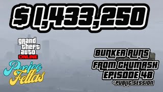 Bunker Runs From Chumash in GTA 5 Episode 48 public session SOLO [upl. by Ehsom]