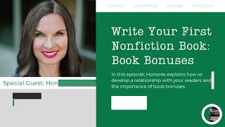 The Daily Writer Podcast  Write Your First Nonfiction Book with Honorée Corder Book Bonuses [upl. by Schoof]