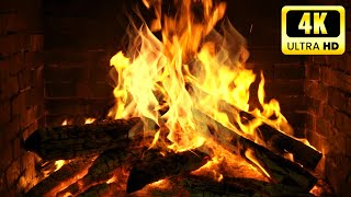 Ultimate Fireplace ExperienceCrackling Fire Sounds for RelaxationScreenSaver 4KFogata 4Kfuego 4K [upl. by Stamata]