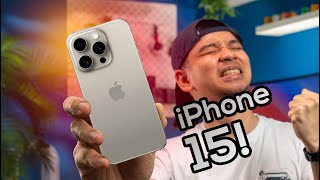 AKHIRNYA APPLE NURUT Kesan pertama iPhone 15 dan 15 Pro [upl. by Eelsel]