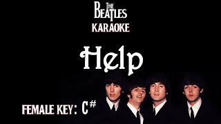 Help Karaoke The Beatles Female Key C [upl. by Leonid857]