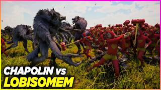 CHAPOLIN COLORADO vs LOBISOMEM AO SOM DE POWER METAL epicbattle [upl. by Colier]