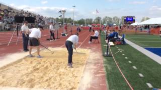 AnnvilleCleonas Reagan Hess competes in district long jump [upl. by Siderf]