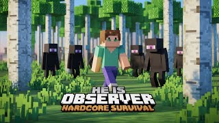 he is observer  minecraft gameplay  minecraftpocketeditioninhindi [upl. by Eilloh856]