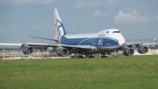 CargoLogicAir B747 GCLAA Landing  Hamburg Airport [upl. by Beberg]