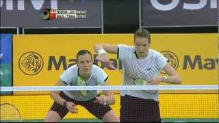 QF  WD  Bao YTian Q vs C PedersenK Rytter Juhl  2013 Maybank Malaysia Open [upl. by Ydnih]