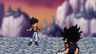 Gogeta Vs Vegito Sprite Animation [upl. by Akered]