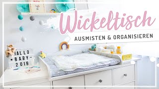 WICKELKOMMODE ausmisten – Organisation amp Aufbewahrung im Wickeltisch nurwasichmag [upl. by Ermentrude]