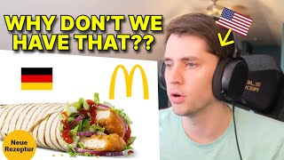 American reacts to GERMAN MCDONALDS IS NEXT LEVEL [upl. by Nicolette]