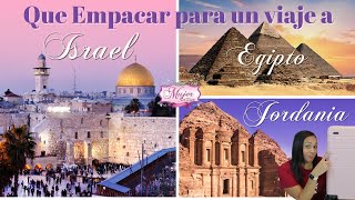 Como empacar para un viaje a Jordania Egipto e Israel Jerusalén [upl. by Ecnaralc174]