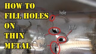 TFS How to Bridge Gaps and Holes on Thin Metal [upl. by Acenom969]