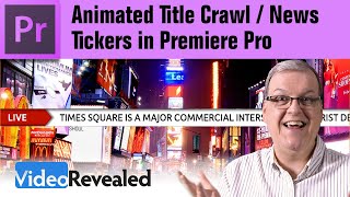 Animated Title Crawl  News Tickers in Premiere Pro [upl. by Bergren]