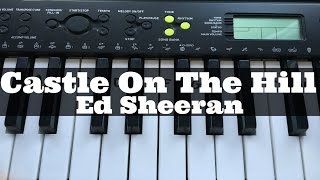 Castle On The Hill  Ed Sheeran  Easy Keyboard Tutorial With Notes Right Hand [upl. by Bancroft93]