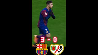 BARCELONA 30 RAYO VALLECANO  LA LIGA SPANYOLshorts [upl. by Bunow408]