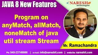 Program on anyMatch allMatch noneMatch of java util stream Stream  Java 8 New Features [upl. by Osnohpla]