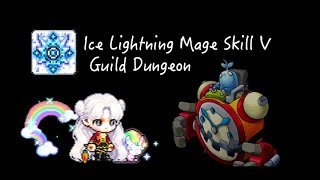 Maplestory M Ice Lightning Mage Skill V Guild Dungeon  First look [upl. by Cheyne]