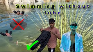 Swimming without tube and tyre swimming by pant and lower bina tube or tyre ke bhi terna pajama se [upl. by Carlin]