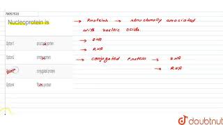 Nucleoprotein is  CLASS 11  BIOMOLECULES  BIOLOGY  Doubtnut [upl. by Lebezej]